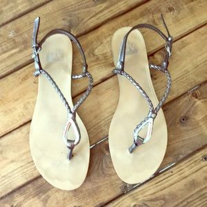 DV silver sandals